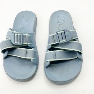 Chacos Chillos Slide Sandals Sky Blue Size 6 Chaco